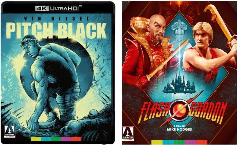 Pitch Black and Flash Gordon 4K UHD from Arrow Video